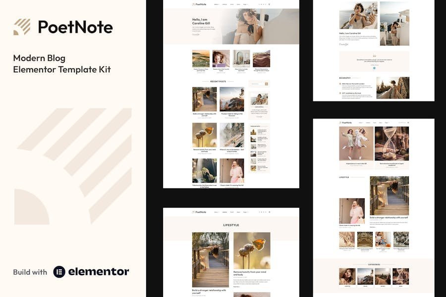 PoetNote - Modern Blog Elementor Pro Template Kit 1 PoetNote - Modern Blog Elementor Pro Template Kit