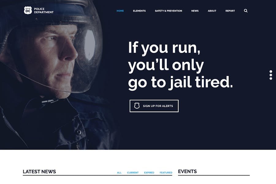 Police & Fire Department and Security WP Theme 1 Police & Fire Department and Security WP Theme