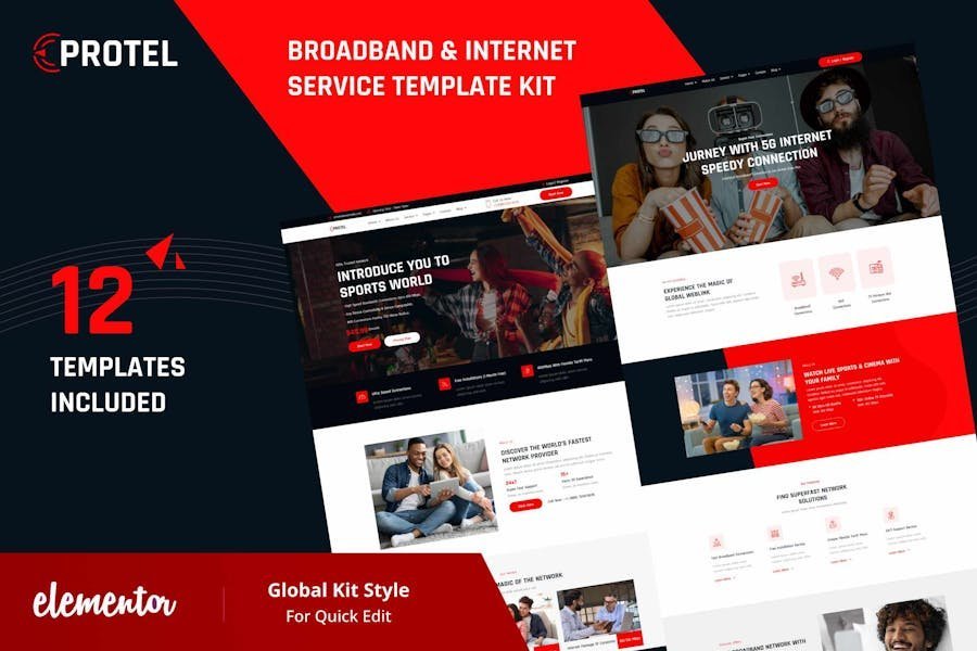 Protel - Broadband & Internet Provider Template Kit 1 Protel - Broadband & Internet Provider Template Kit