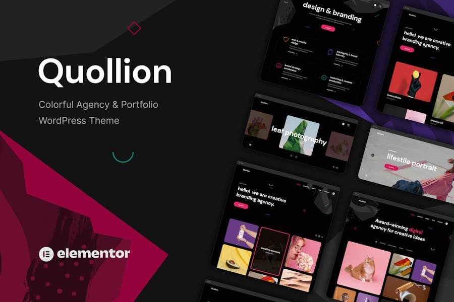 Quollion - Colorful Agency & Portfolio Theme 1 Quollion - Colorful Agency & Portfolio Theme