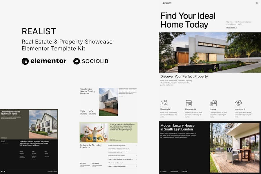 Realist - Real Estate & Property Showcase Elementor Template Kit 1 Realist - Real Estate & Property Showcase Elementor Template Kit