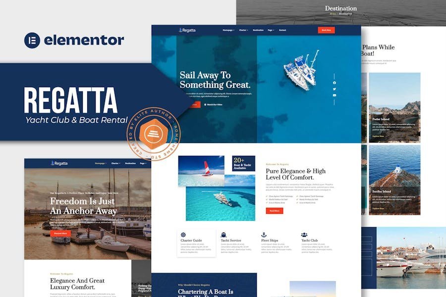 Regatta - Yacht Club & Boat Rental Elementor Template Kit 1 Regatta - Yacht Club & Boat Rental Elementor Template Kit