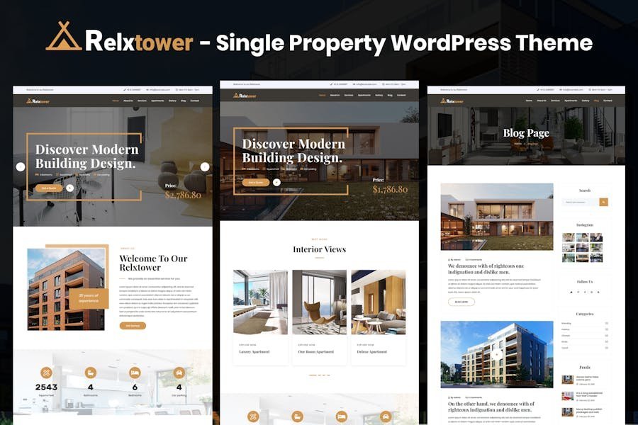 Relxtower - Single Property Elementor WordPress 1 Relxtower - Single Property Elementor WordPress