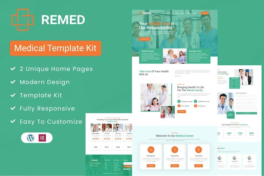 Remed - Medical Clinic Elementor Template Kit 1 Remed - Medical Clinic Elementor Template Kit