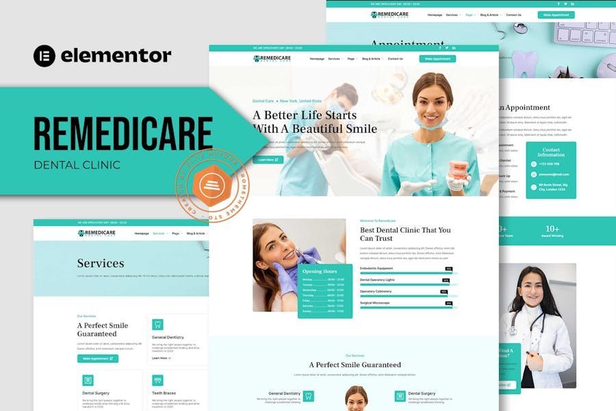 Remedicare - Dentist & Dental Clinic Template Kit 1 Remedicare - Dentist & Dental Clinic Template Kit