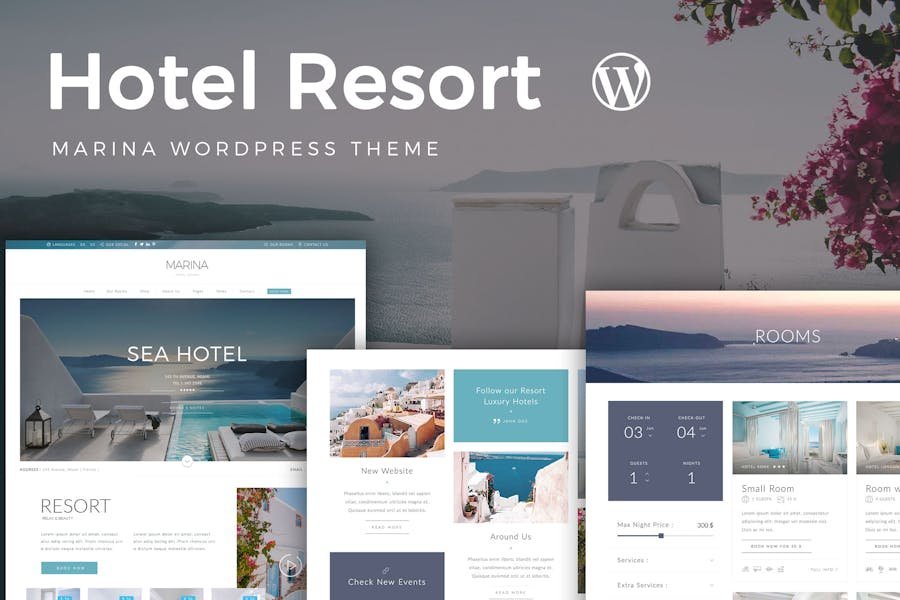 Resort Hotel WordPress Theme 1 Resort Hotel WordPress Theme