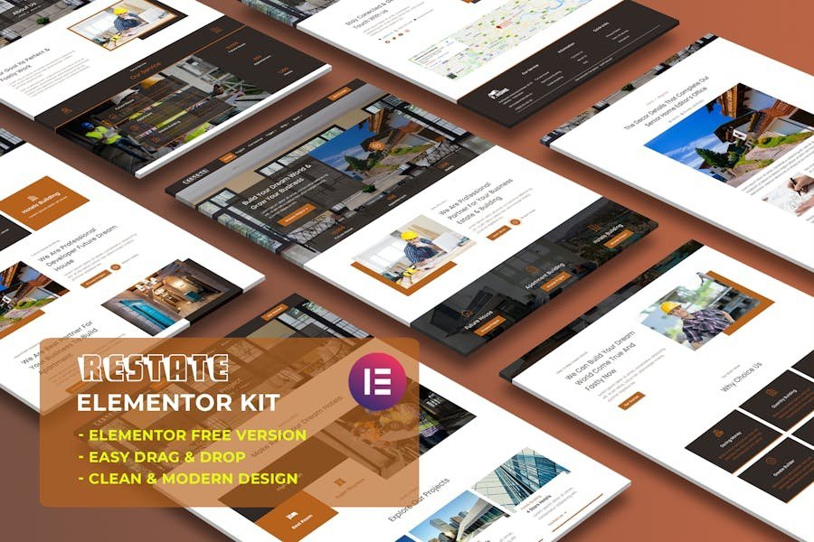 Restate - Construction Builder Elementor Template Kit 1 Restate - Construction Builder Elementor Template Kit