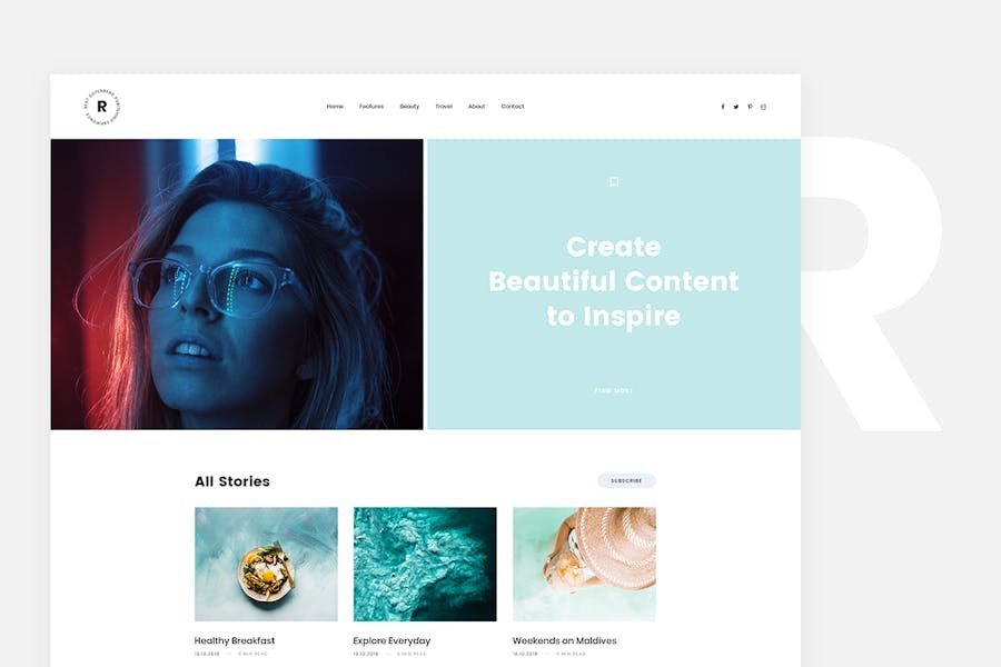 Rima - Personal Blog WordPress Theme 1 Rima - Personal Blog WordPress Theme