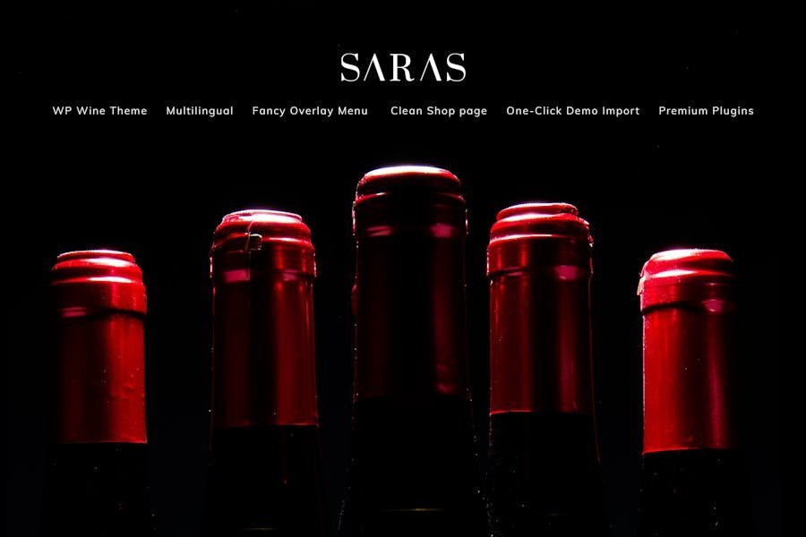 Saras - Wine WordPress Theme 1 Saras - Wine WordPress Theme