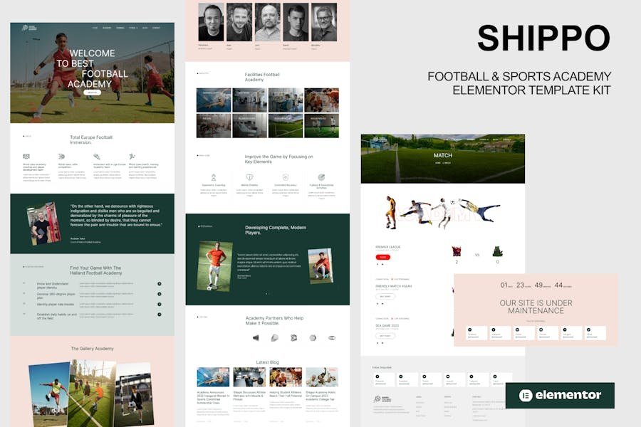 Shippo - Football & Sports Academy Elementor Template Kit 1 Shippo - Football & Sports Academy Elementor Template Kit