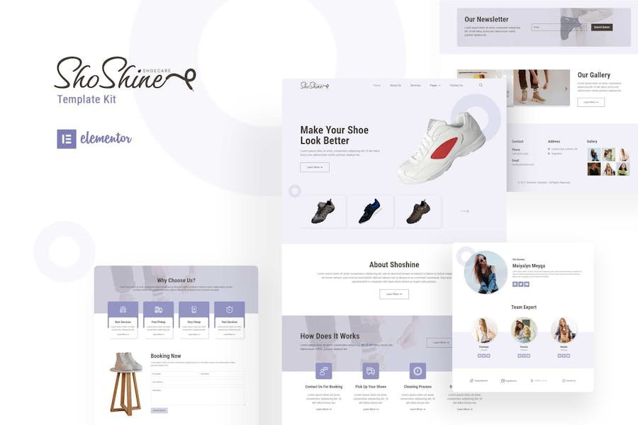 Shoshine - Cleaning Service Elementor Template Kit 1 Shoshine - Cleaning Service Elementor Template Kit
