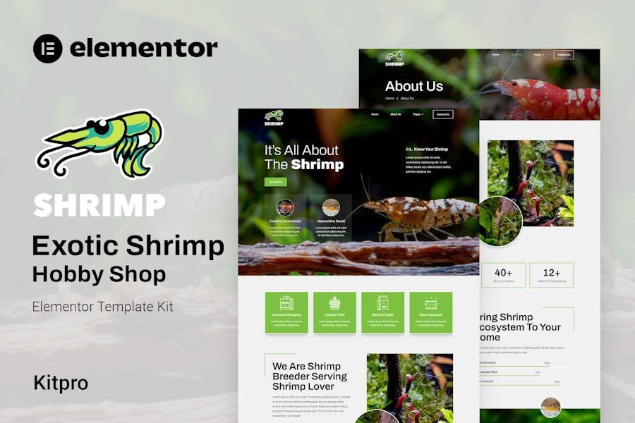 Shrimp - Aquarium & Hobby Shop Elementor Template Kit 1 Shrimp - Aquarium & Hobby Shop Elementor Template Kit