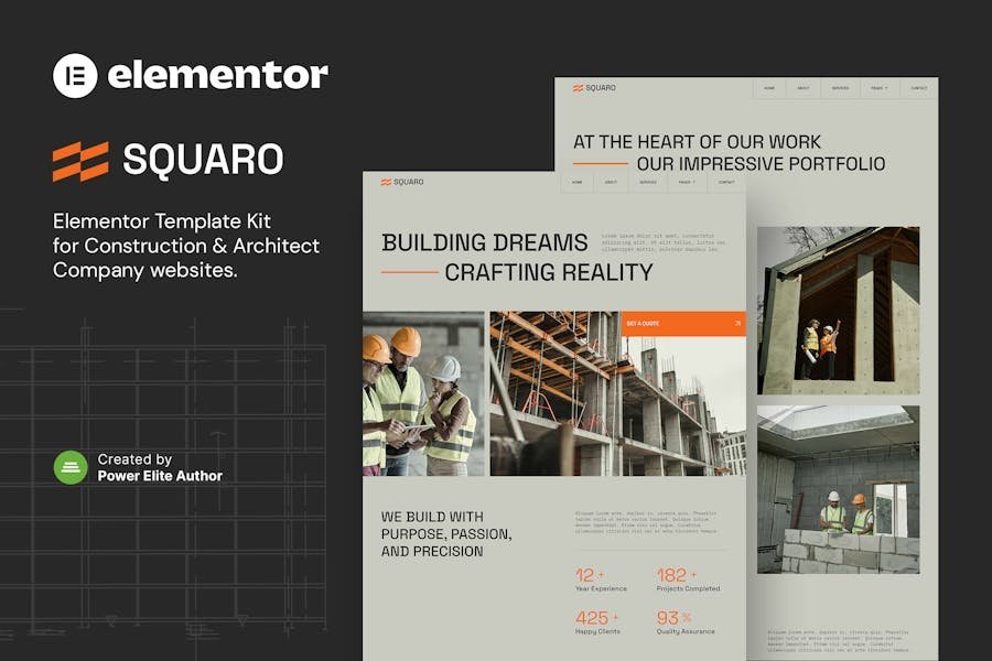 Squaro – Modern Construction & Architect Elementor Template Kit 1 Squaro – Modern Construction & Architect Elementor Template Kit
