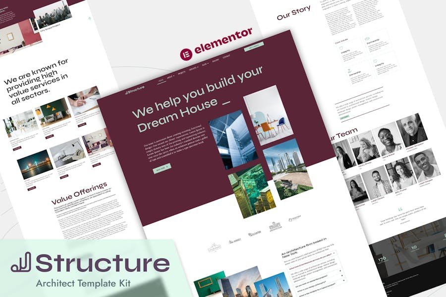 Structure - Architect Elementor Pro Template Kit 1 Structure - Architect Elementor Pro Template Kit