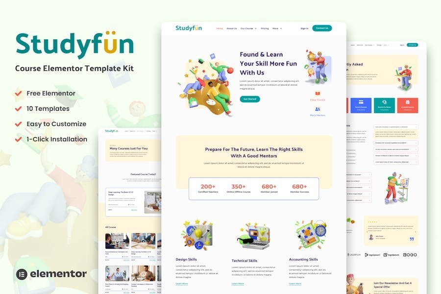 Studyfun - Course Elementor Template Kit 1 Studyfun - Course Elementor Template Kit
