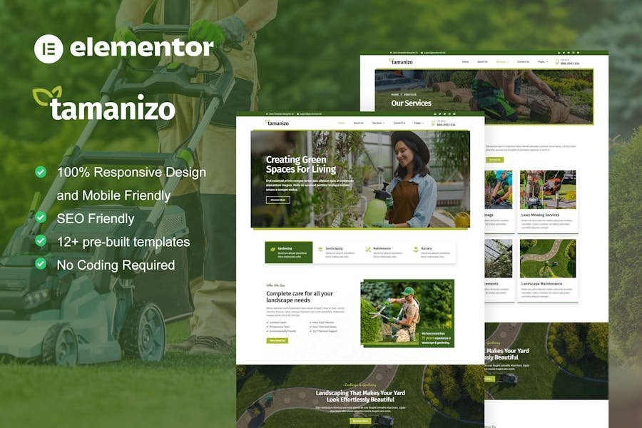 Tamanizo - Gardening & Landscape Elementor Template Kit 1 Tamanizo - Gardening & Landscape Elementor Template Kit