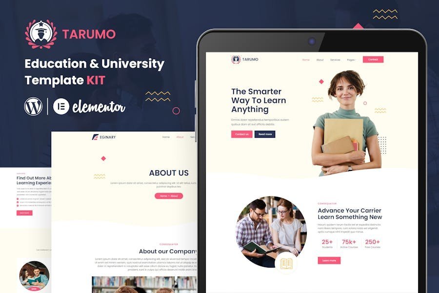 Tarumo - Education & University Elementor Template Kit 1 Tarumo - Education & University Elementor Template Kit