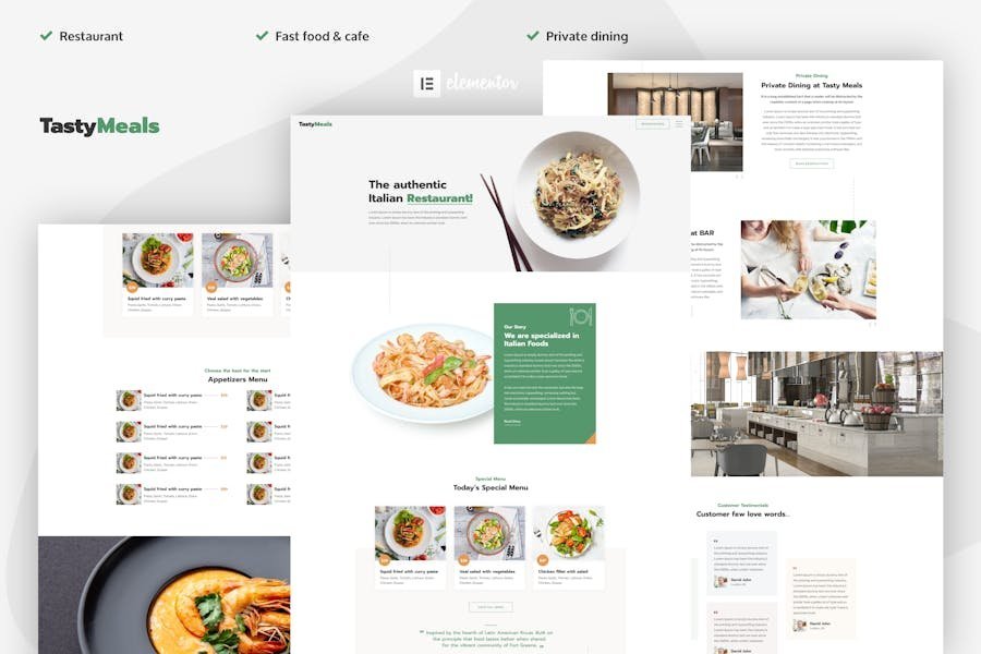 TastyMeals - Restaurant & Cafe Elementor Template Kit 1 TastyMeals - Restaurant & Cafe Elementor Template Kit
