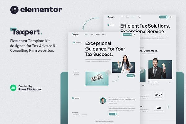 Taxpert – Tax Advisor & Consulting Elementor Template Kit 1 Taxpert – Tax Advisor & Consulting Elementor Template Kit