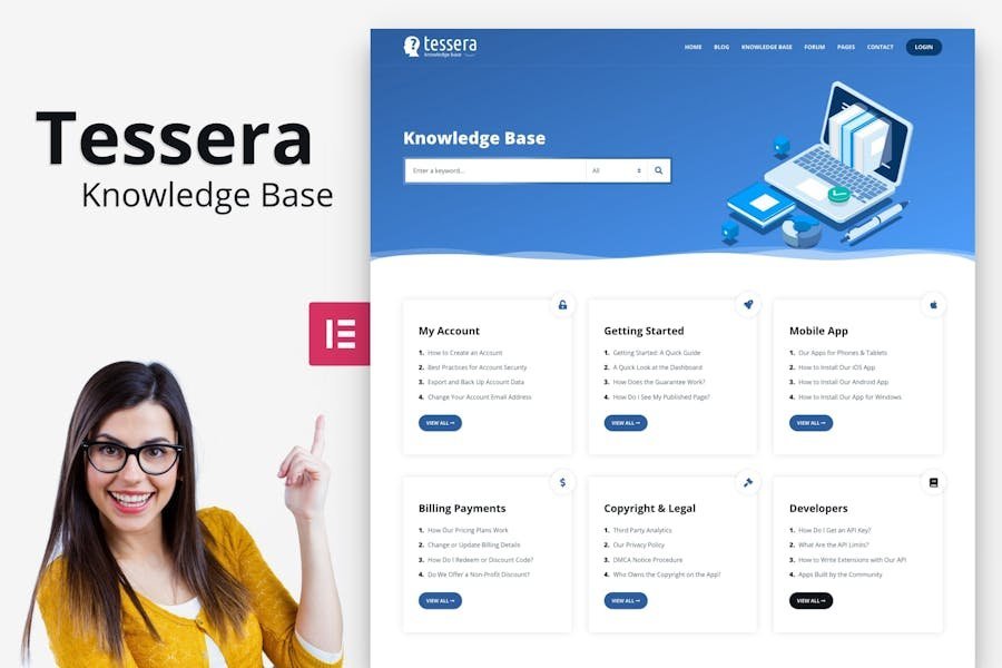 Tessera - Knowledge Base WordPress Theme 1 Tessera - Knowledge Base WordPress Theme
