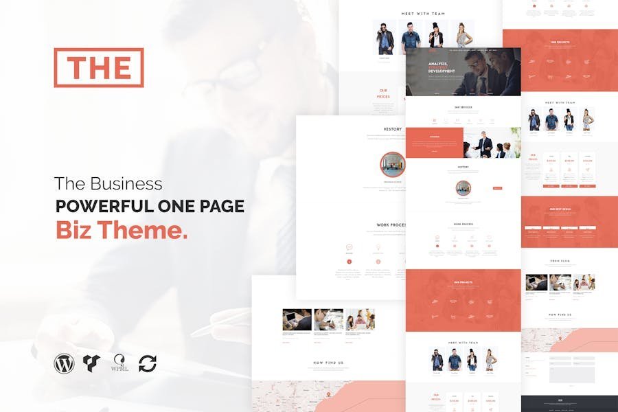 The Business - Powerful One Page Biz WP Theme 1 The Business - Powerful One Page Biz WP Theme