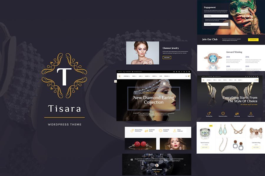 Tisara Jewelry WooCommerce Theme 1 Tisara Jewelry WooCommerce Theme
