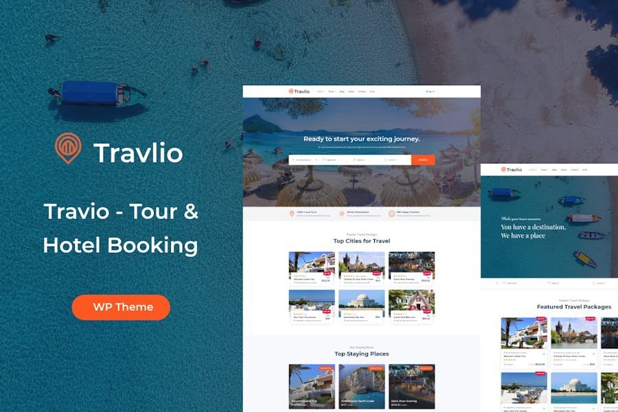 Travlio - Travel Booking WordPress Theme 1 Travlio - Travel Booking WordPress Theme