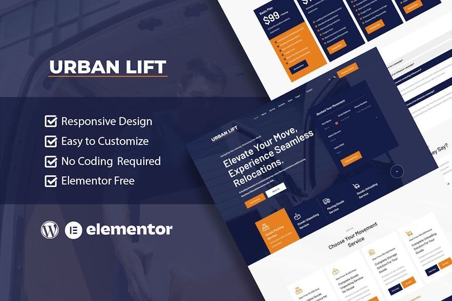 UrbanLift - Moving Company Service Elementor Template Kit 1 UrbanLift - Moving Company Service Elementor Template Kit
