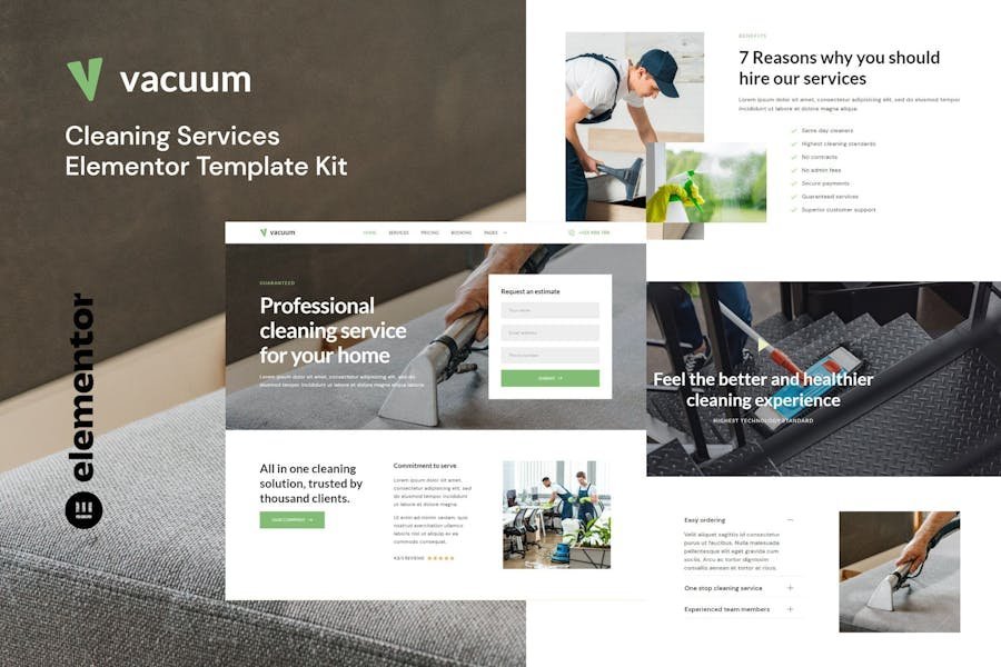 Vacuum - Cleaning Services Company Elementor Template Kit 1 Vacuum - Cleaning Services Company Elementor Template Kit