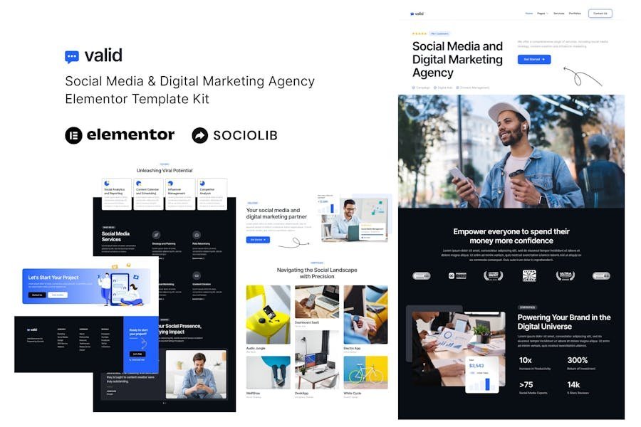 Valid - Social Media & Digital Marketing Agency Elementor Template Kit 1 Valid - Social Media & Digital Marketing Agency Elementor Template Kit