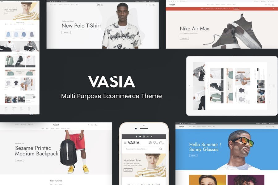 Vasia - Multipurpose eCommerce WordPress Theme 1 Vasia - Multipurpose eCommerce WordPress Theme