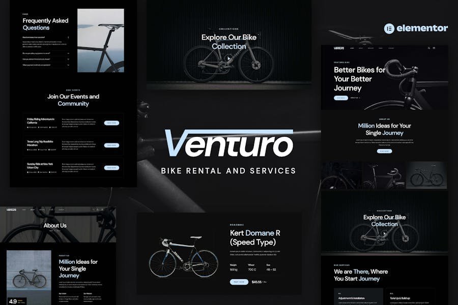 Venturo - Bike Rental and Services Elementor Template Kit 1 Venturo - Bike Rental and Services Elementor Template Kit