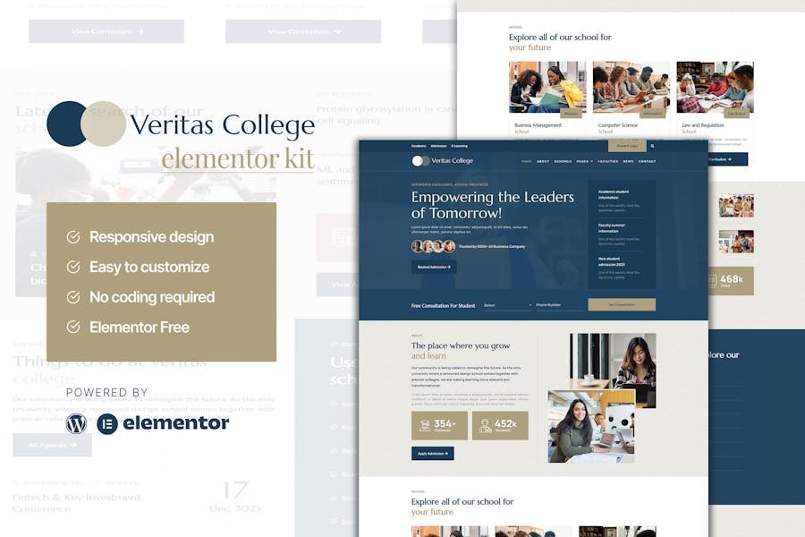 Veritas - University and School Elementor Template Kit 1 Veritas - University and School Elementor Template Kit