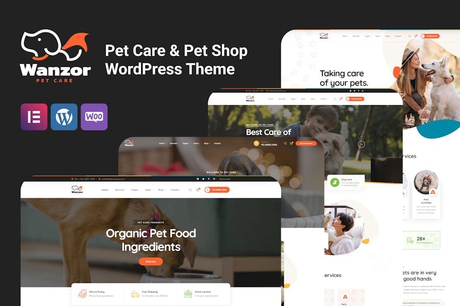 Wanzor - Pet WordPress Theme 1 Wanzor - Pet WordPress Theme