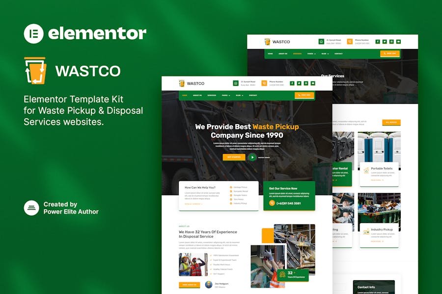 Wastco – Waste Pickup & Disposal Services Template Kit 1 Wastco – Waste Pickup & Disposal Services Template Kit