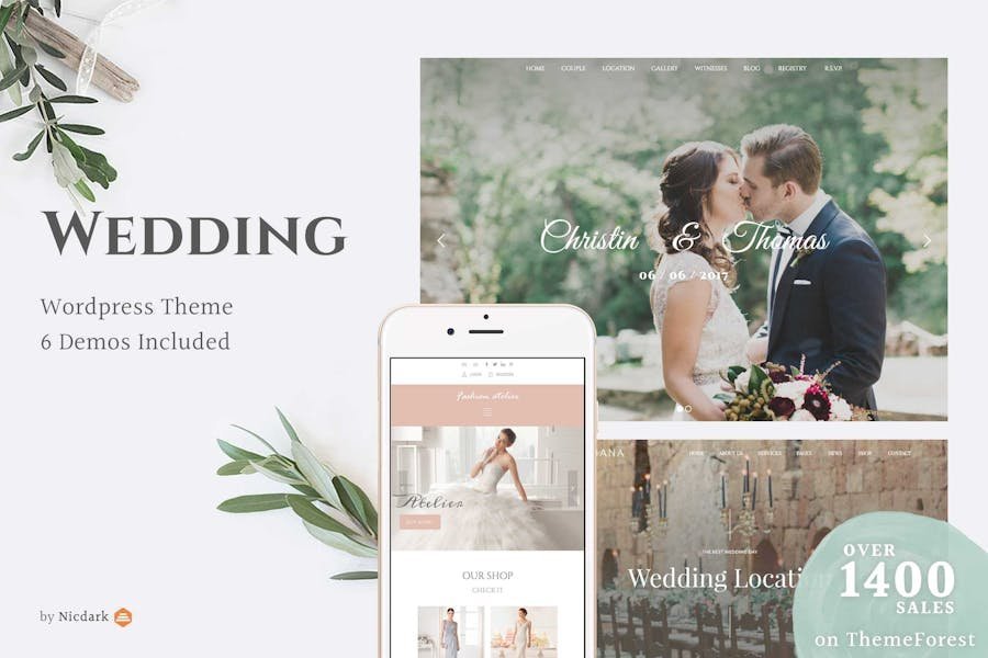Wedding WordPress Theme 1 Wedding WordPress Theme