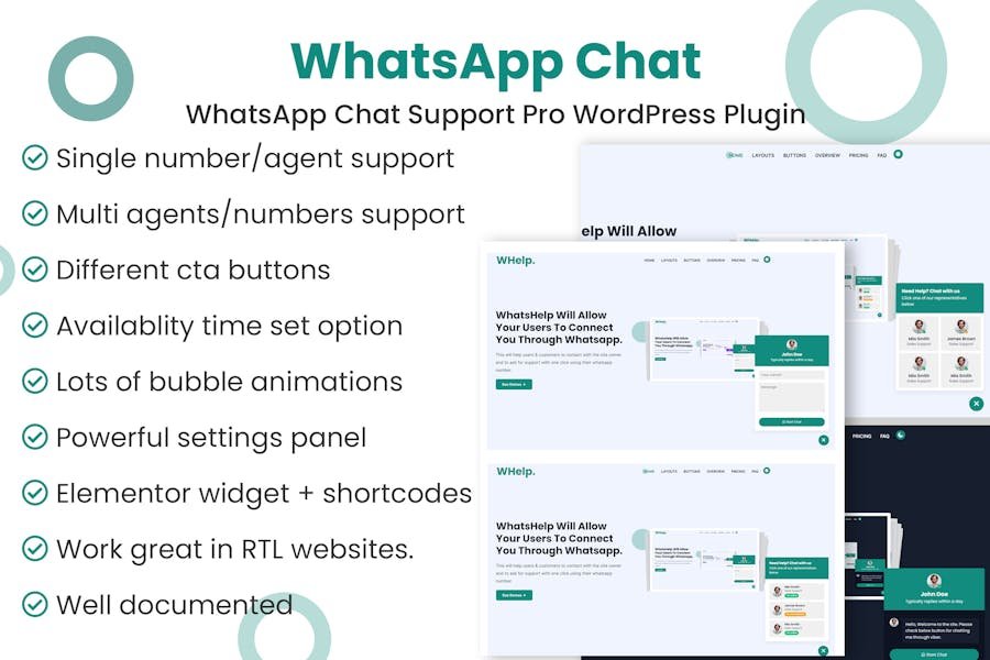 WhatsApp Chat Support Pro WordPress Plugin 1 WhatsApp Chat Support Pro WordPress Plugin