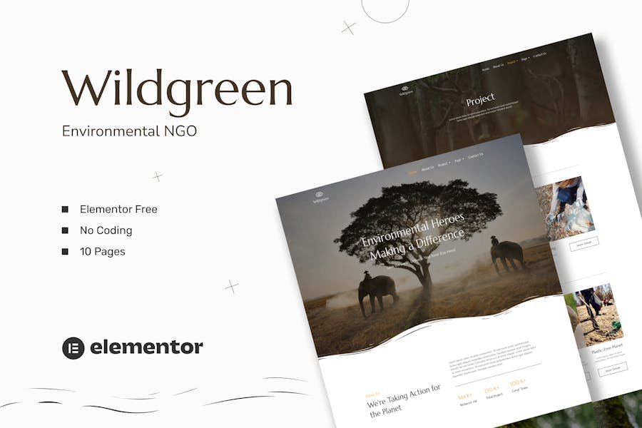 Wildgreen - Environmental NGO Elementor Template Kit 1 Wildgreen - Environmental NGO Elementor Template Kit