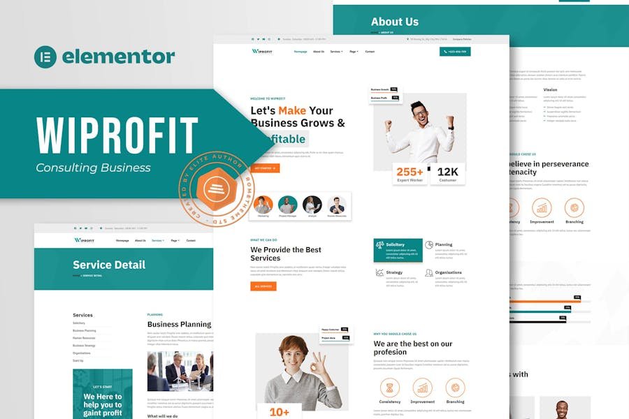 Wiprofit - Consulting Business Elementor Template Kit 1 Wiprofit - Consulting Business Elementor Template Kit
