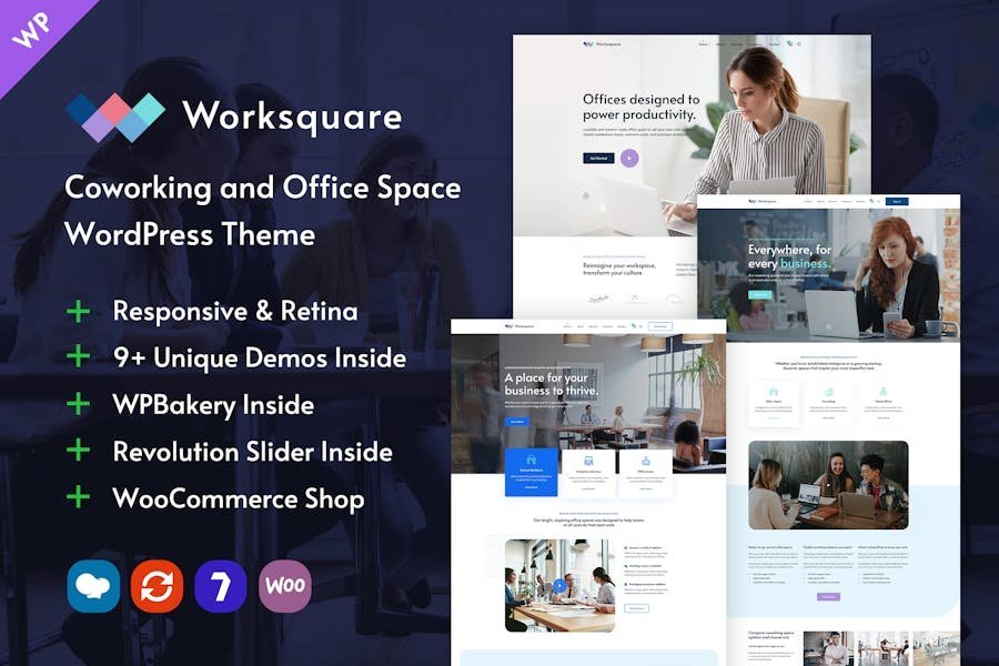 Worksquare - Coworking and Office Space WordPress 1 Worksquare - Coworking and Office Space WordPress