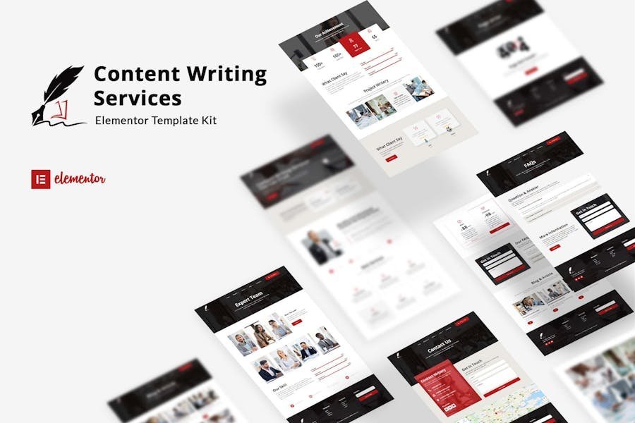Writery - Content Writer Service Elementor Template Kit 1 Writery - Content Writer Service Elementor Template Kit