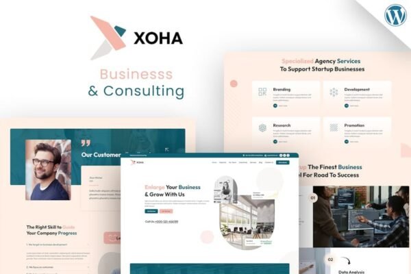 Xoha  Start-up Consulting WordPress Theme
