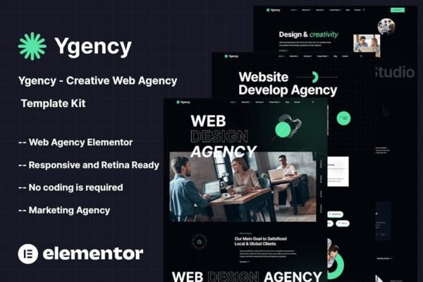 Ygency - Creative Web Agency Elementor Template Kit