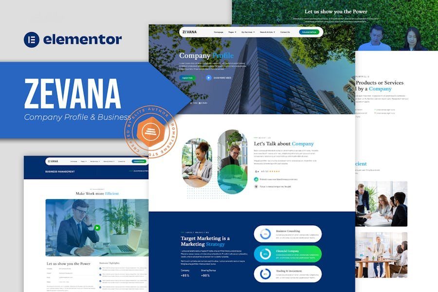 Zevana - Company Profile & Business Elementor Template Kit 1 Zevana - Company Profile & Business Elementor Template Kit