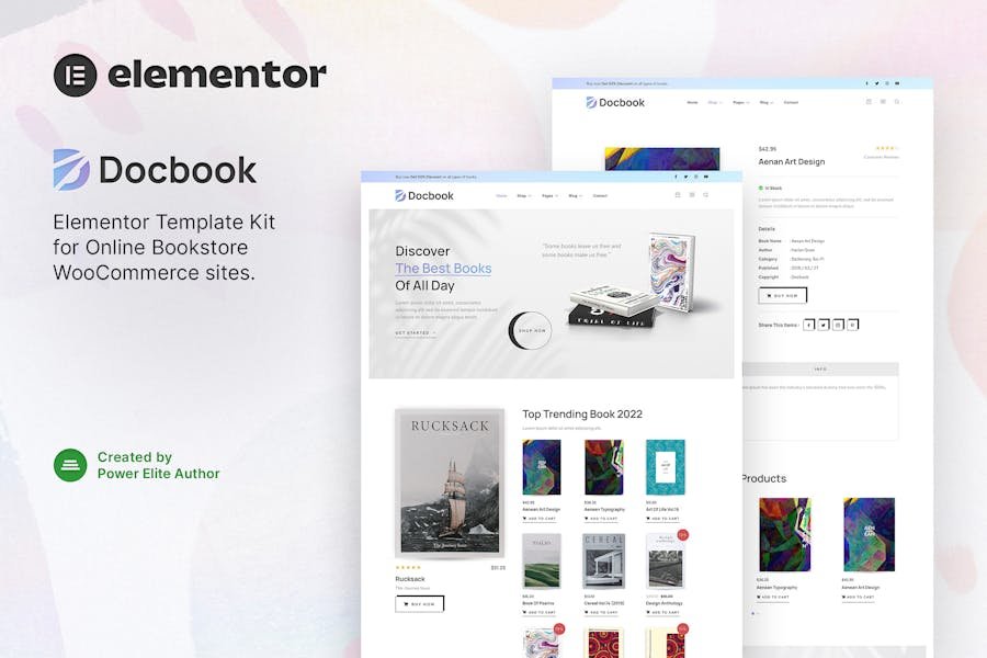 Docbook – Online Bookstore WooCommerce Elementor Template Kit 1 Docbook – Online Bookstore WooCommerce Elementor Template Kit