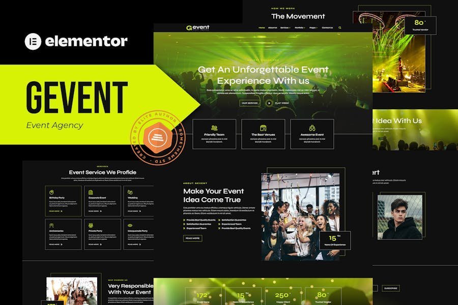 Gevent - Event Agency Elementor Template Kit 1 Gevent - Event Agency Elementor Template Kit