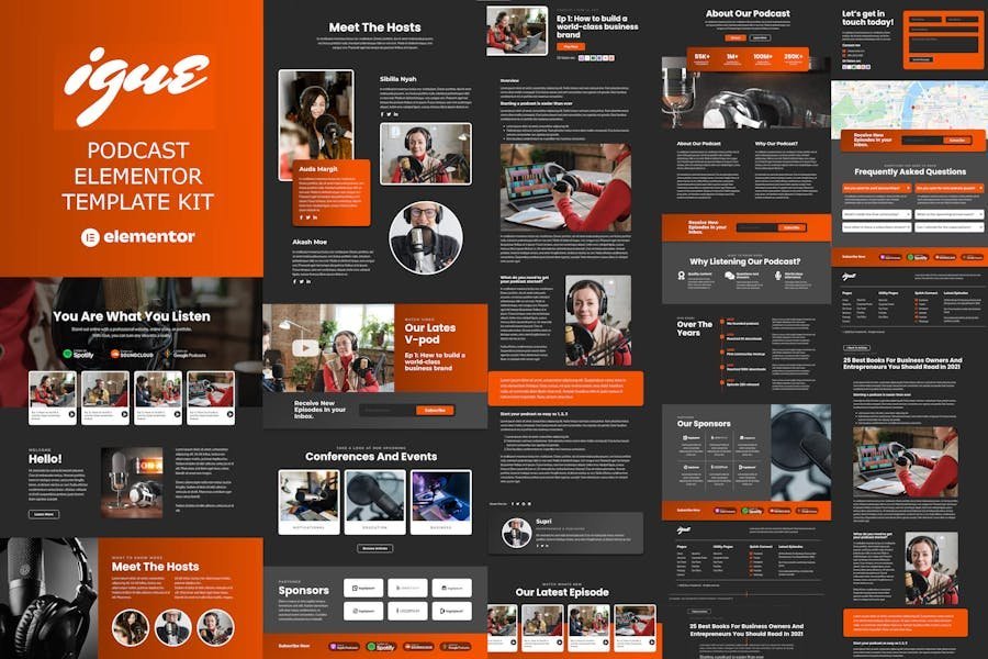 iGUE - Podcaster Elementor Template Kit 1 iGUE - Podcaster Elementor Template Kit