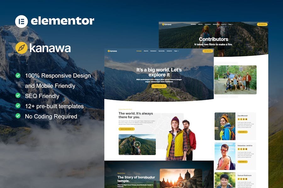 Kanawa - Modern Travel Blog Elementor Template Kit 1 Kanawa - Modern Travel Blog Elementor Template Kit