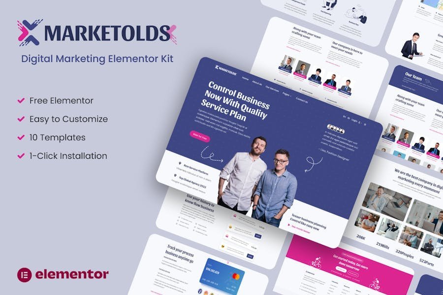 Marketolds - Digital Marketing Elementor Template Kit 1 Marketolds - Digital Marketing Elementor Template Kit