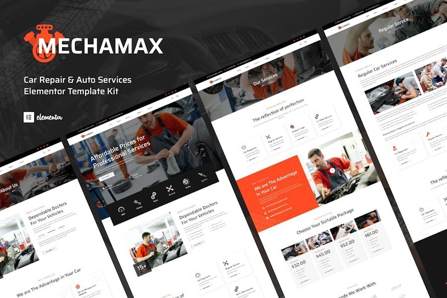 Mechamax - Car Repair & Auto Services Elementor Template Kit 1 Mechamax - Car Repair & Auto Services Elementor Template Kit